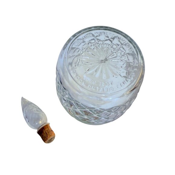 London Winery Limited Wine Decanter Cut Glass VTG 60s Regency Barware Stopper - Picture 8 of 15